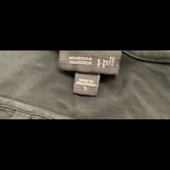 J Jill Wearever Collection S Black Short Sleeve Front Detail Pleat Jersey Dress - Picture 10 of 11